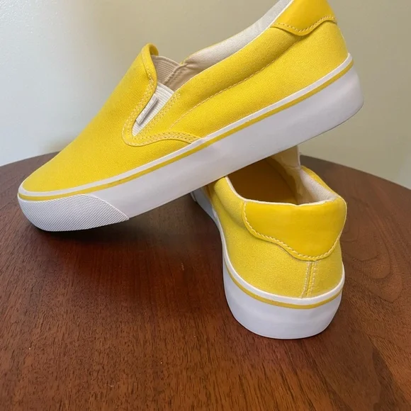 Lugz Yellow Athletic Slip-On Shoes with Canvas Upper - Picture 2 of 9